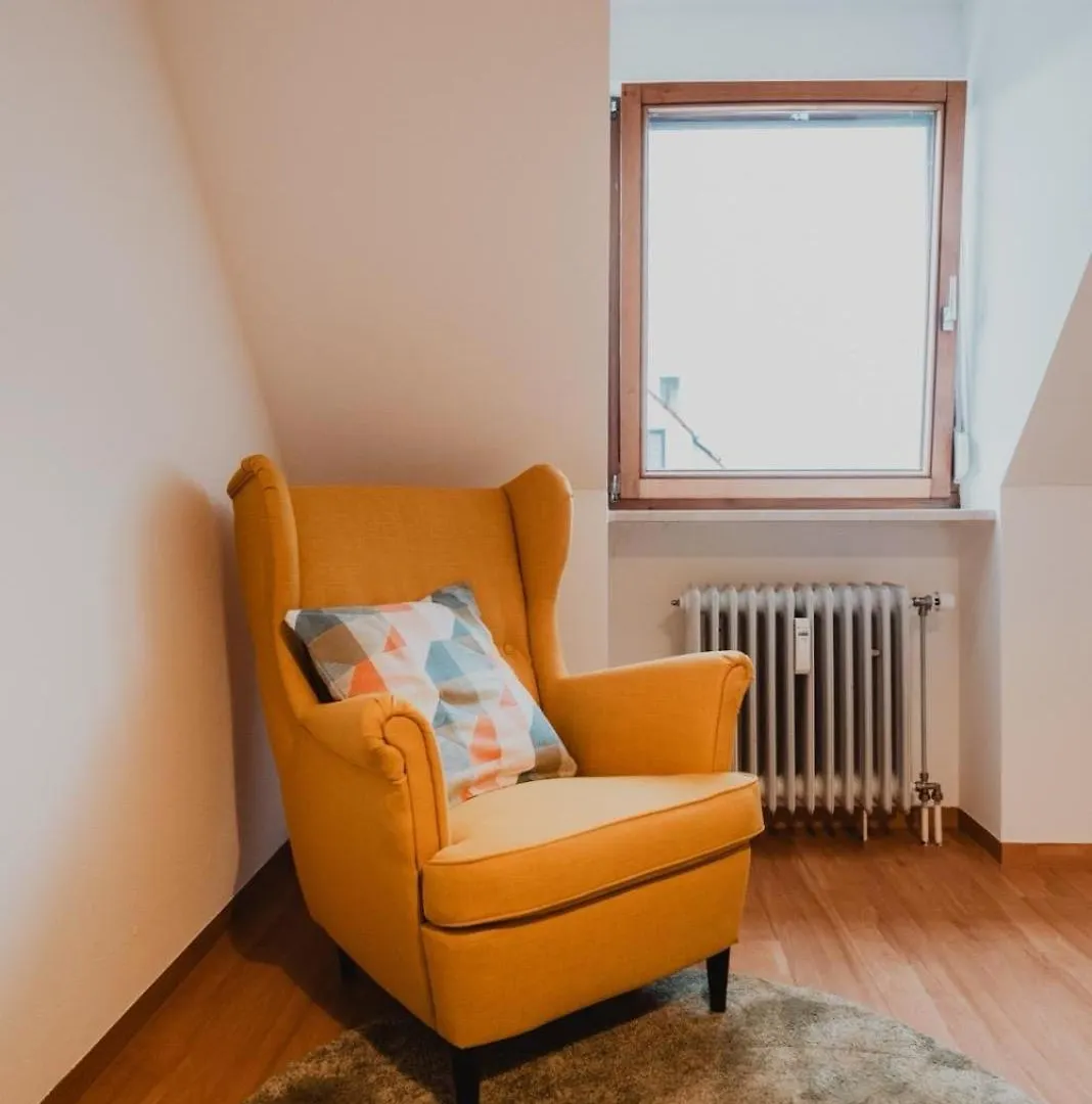 Apartmán Zentral, Loggia, Tg-Platz Augsburg